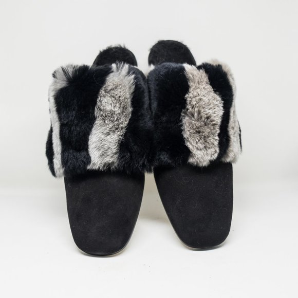 Stuart Weitzman Furgetit Fur Mules - Picture 2 of 6